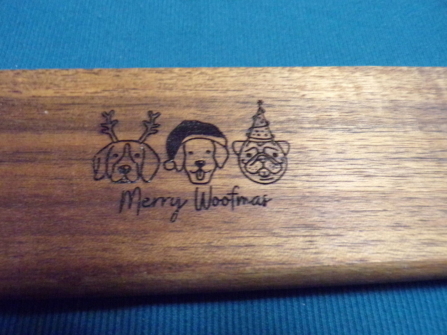 Acacia Serving Board — Christmas