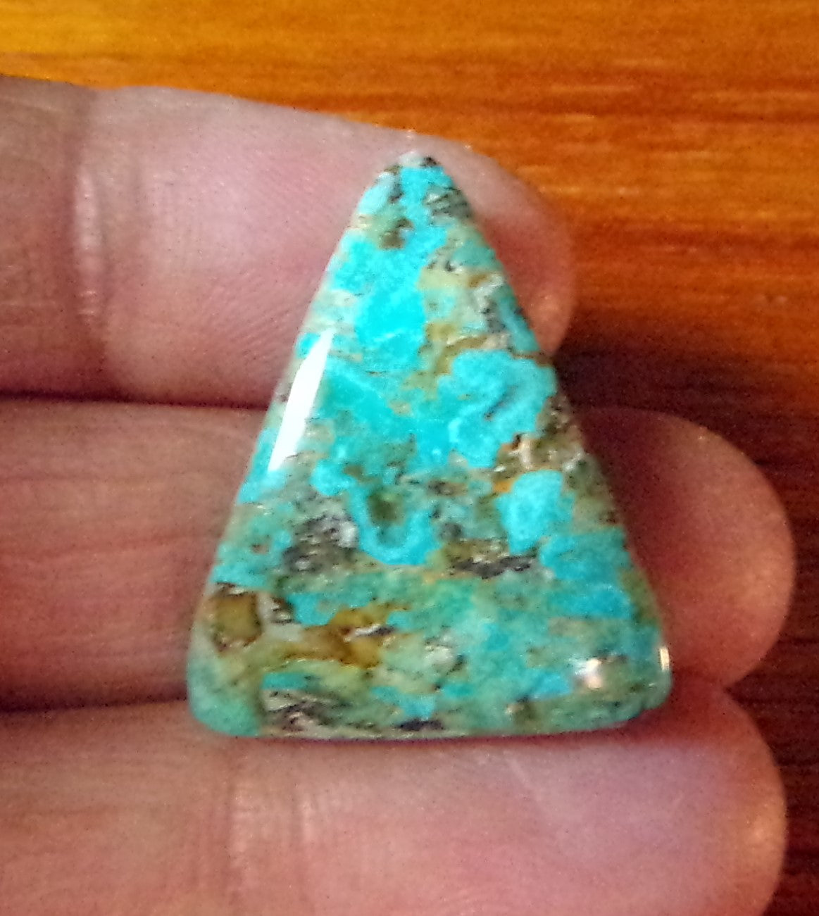 Turquoise Cabochon from Evans mine