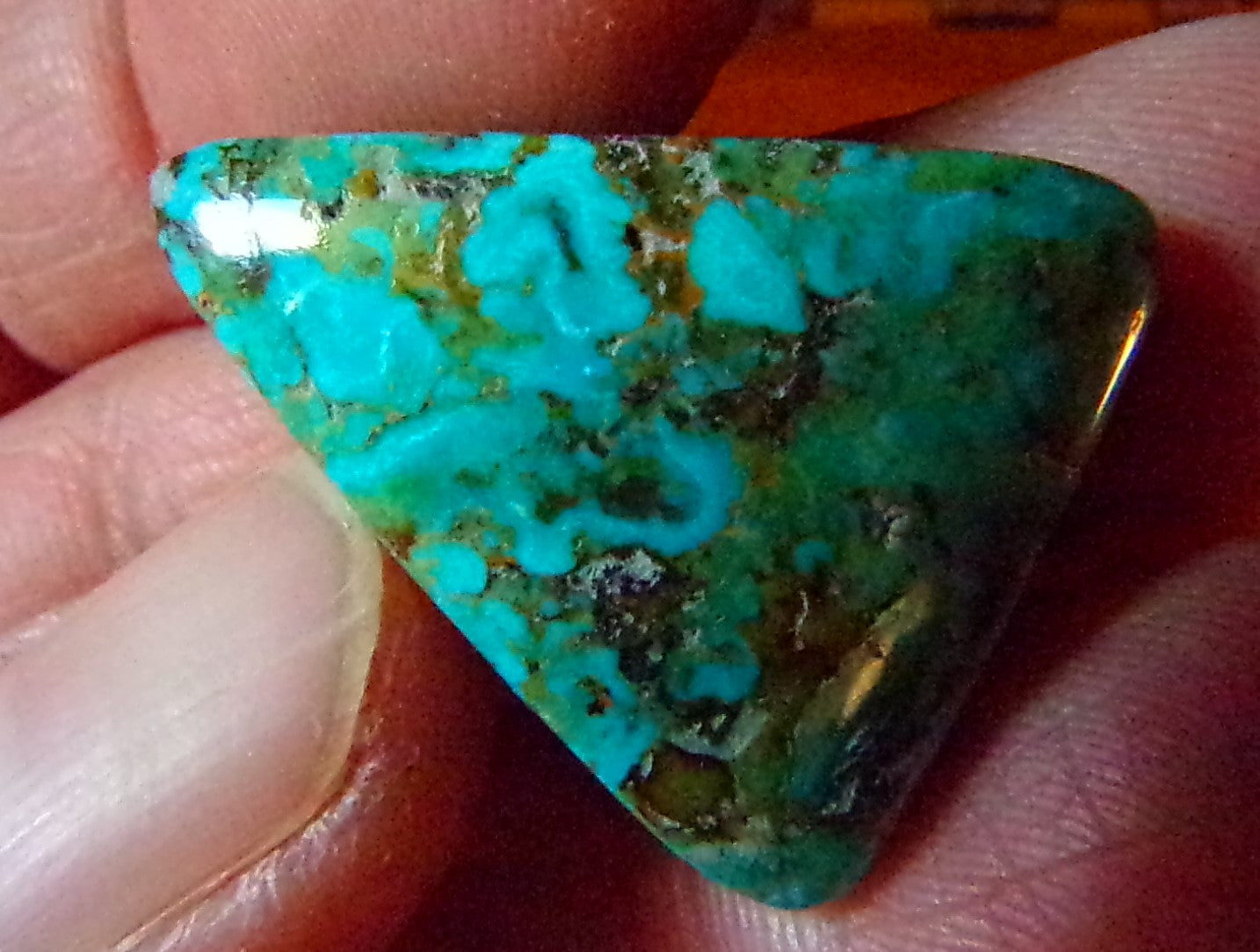 Turquoise Cabochon from Evans mine