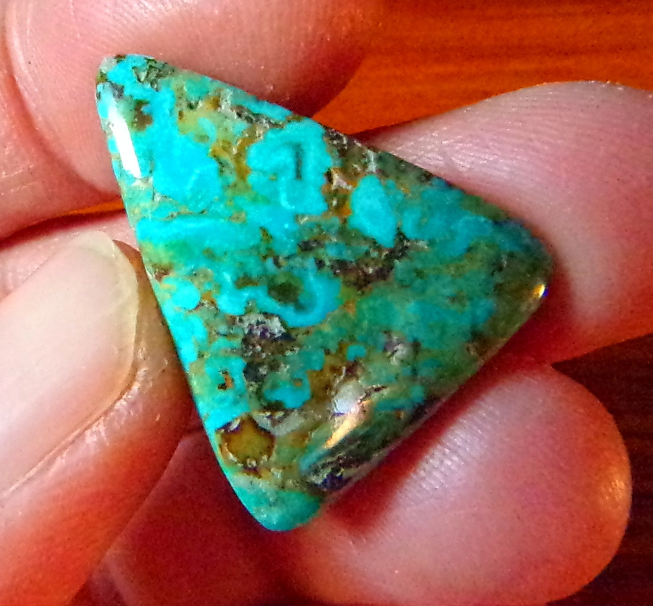 Turquoise Cabochon from Evans mine