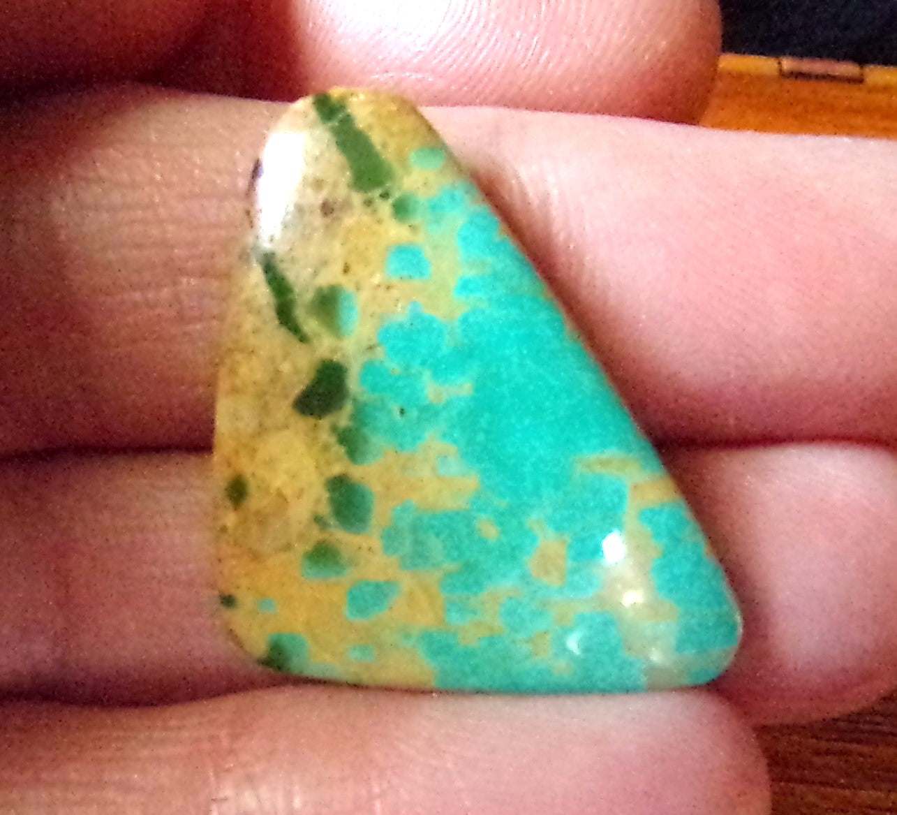 Two Tone Turquoise Cabochon