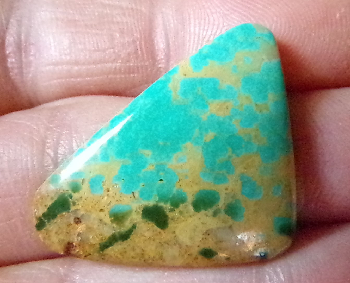Two Tone Turquoise Cabochon