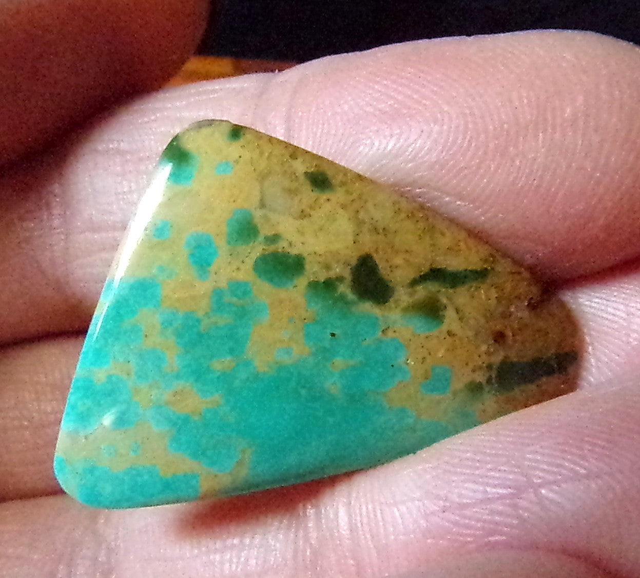 Two Tone Turquoise Cabochon