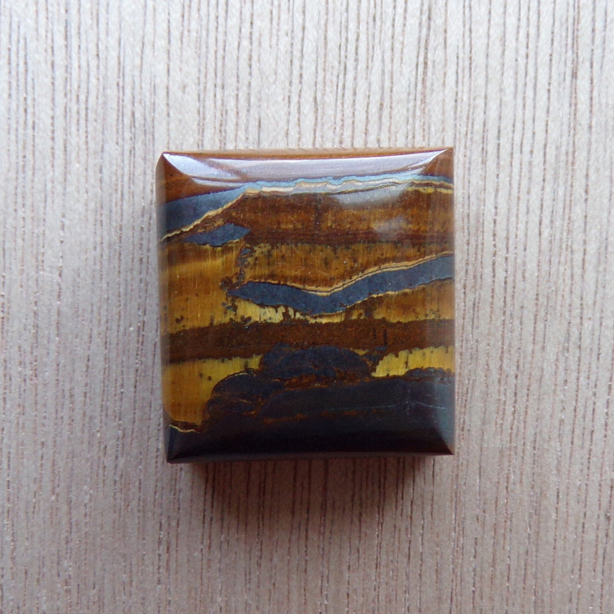 Landscape Tiger’s Eye Cabochon — 56.3 ct