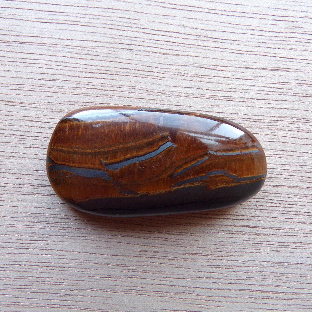 Landscape Tiger’s Eye Cabochon — 43.65 ct