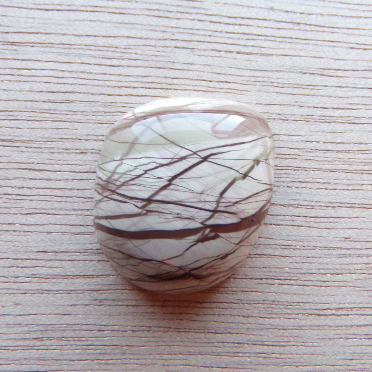 Imperial Spiderweb Jasper Cabochon — 21.35 ct