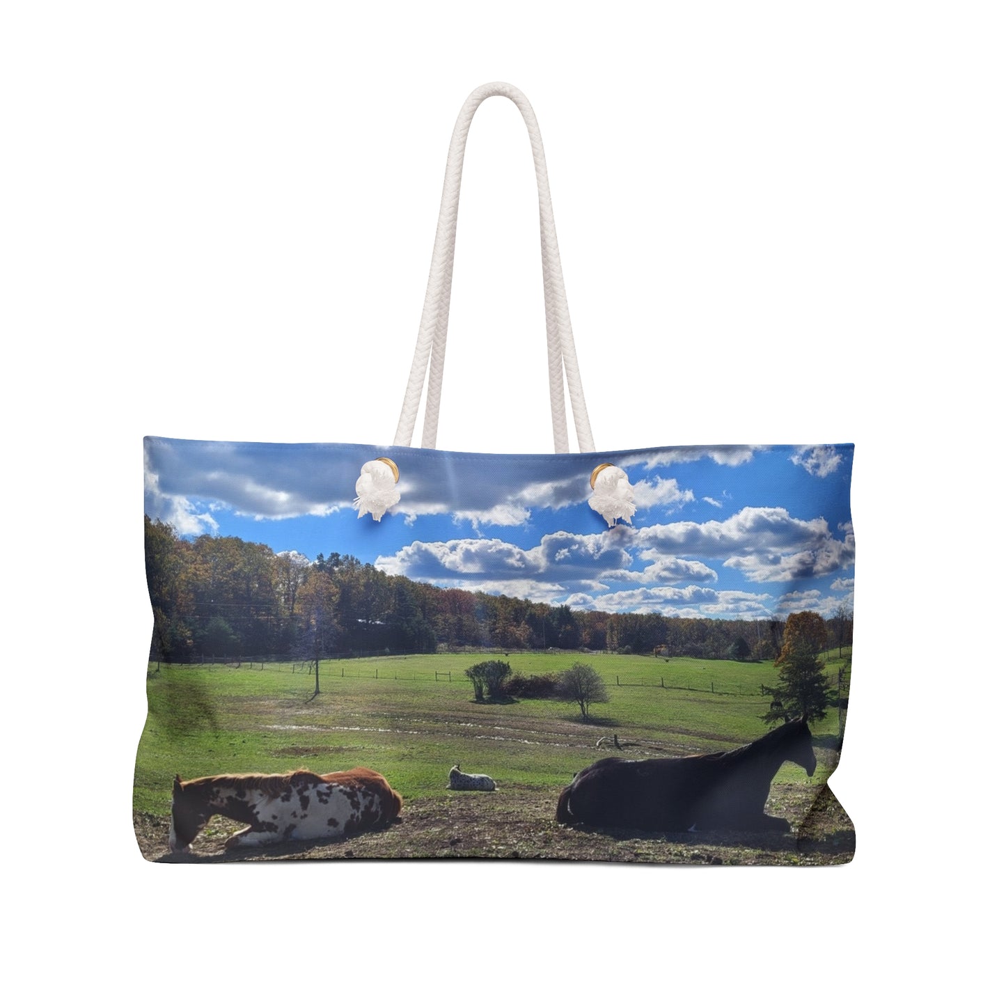 Relaxing Country Scene Weekender Bag