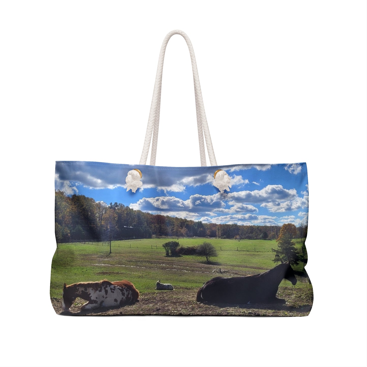 Relaxing Country Scene Weekender Bag