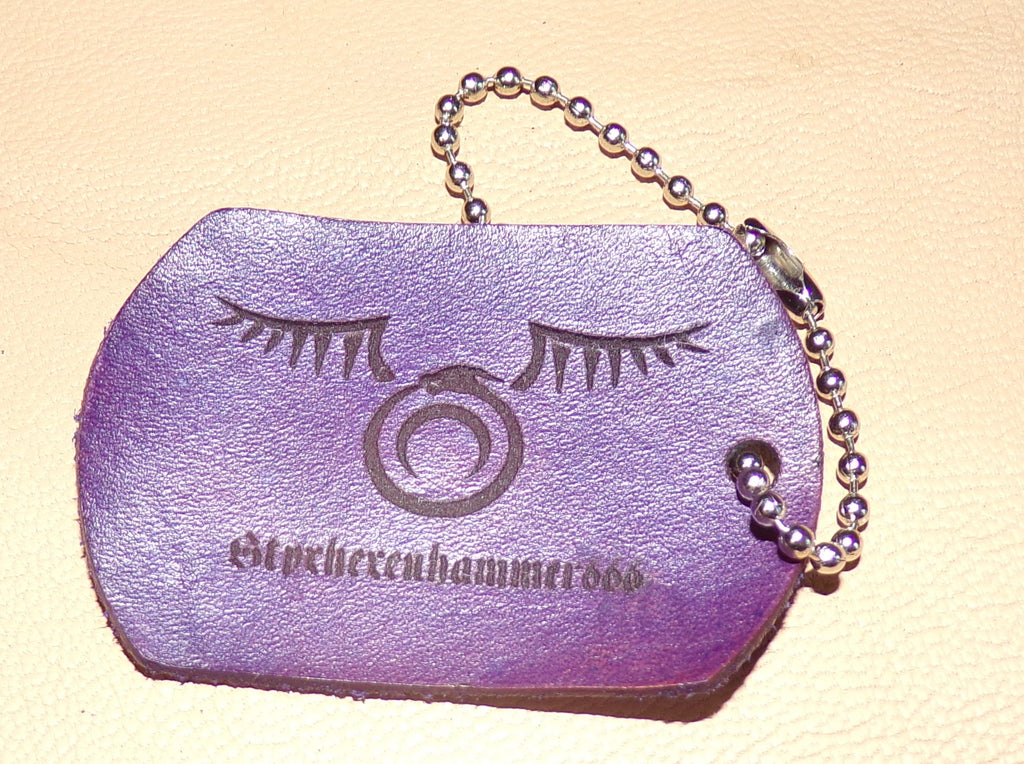 Styx Leather Dog Tag Keychains Large