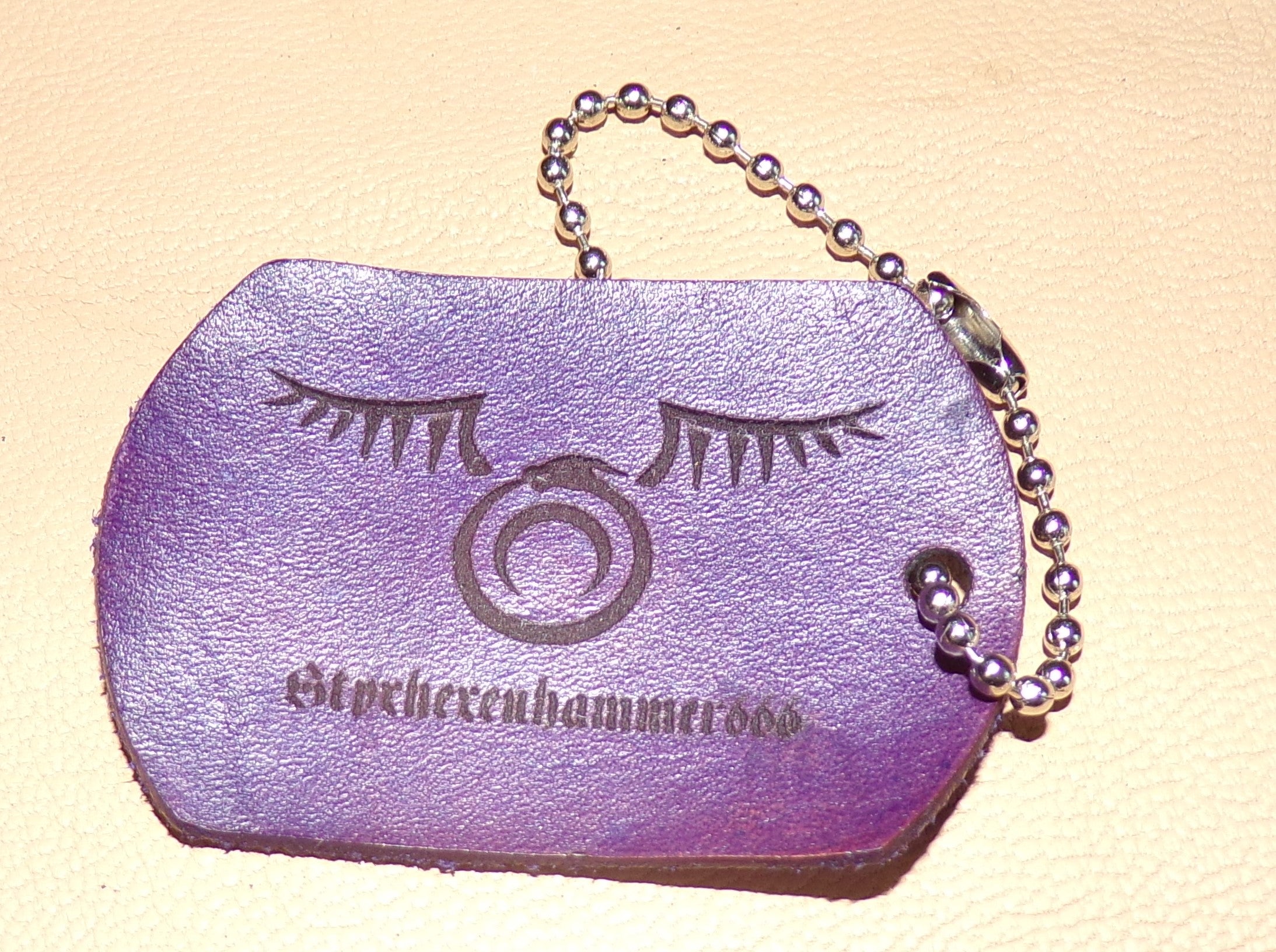 Styx Leather Dog Tag Keychains Large