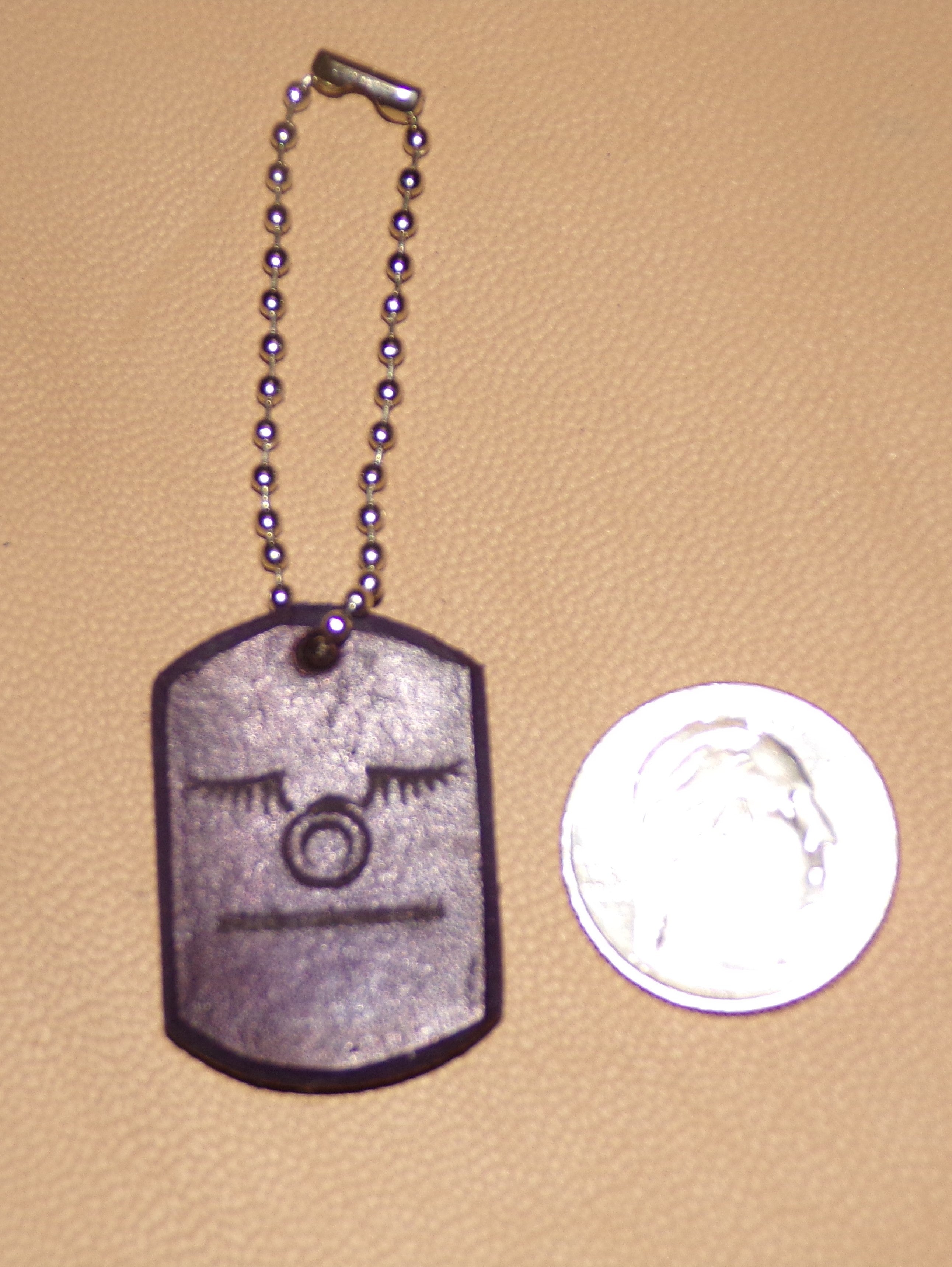 Styx Leather Dog Tag Keychains Small