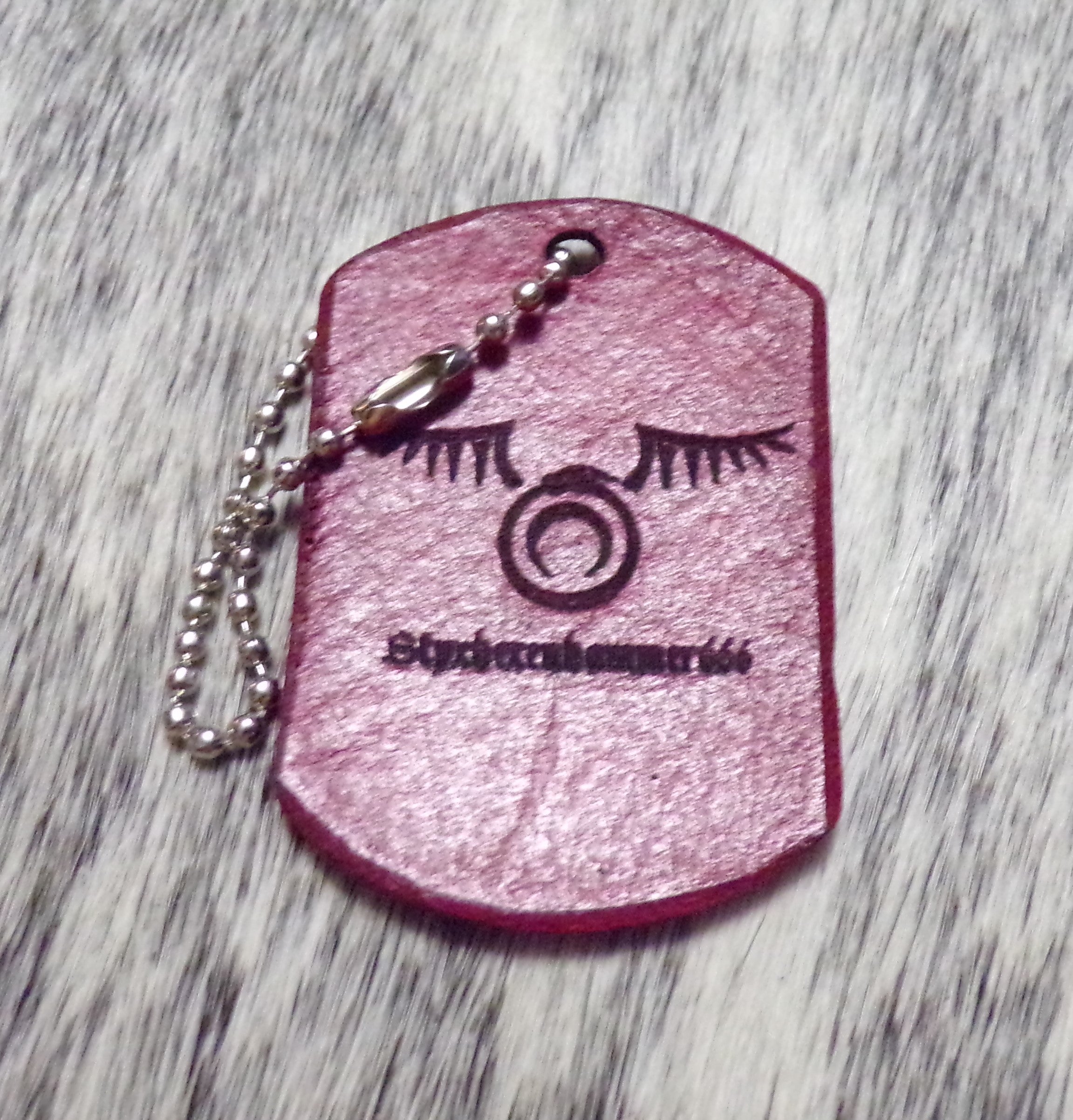 Styx Leather Dog Tag Keychains Large