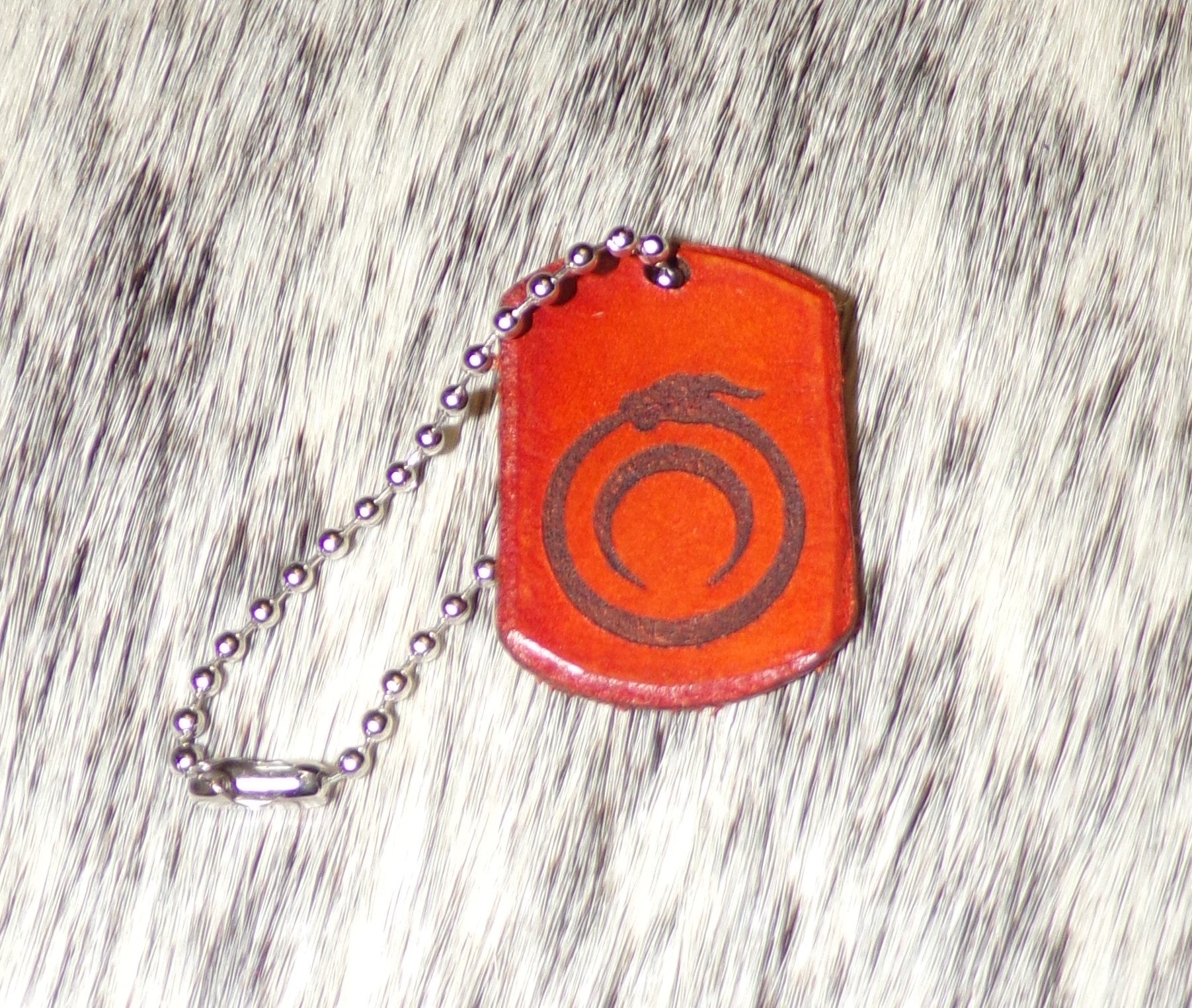 Styx Leather Dog Tag Keychains Small