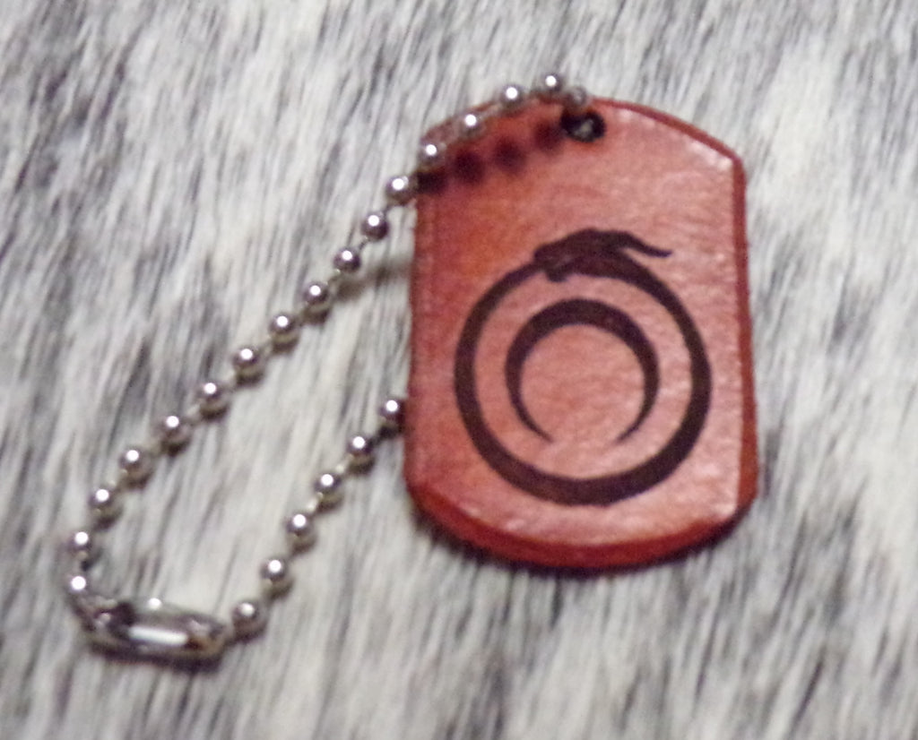 Styx Leather Dog Tag Keychains Small
