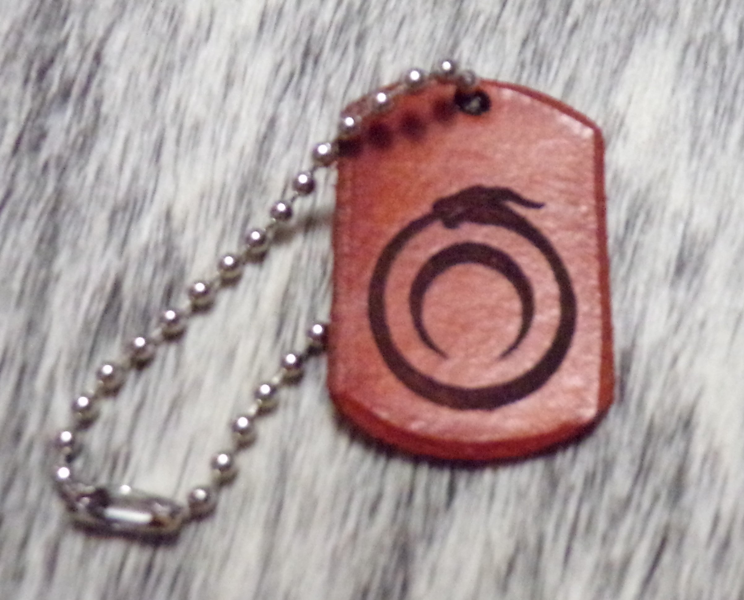 Styx Leather Dog Tag Keychains Small