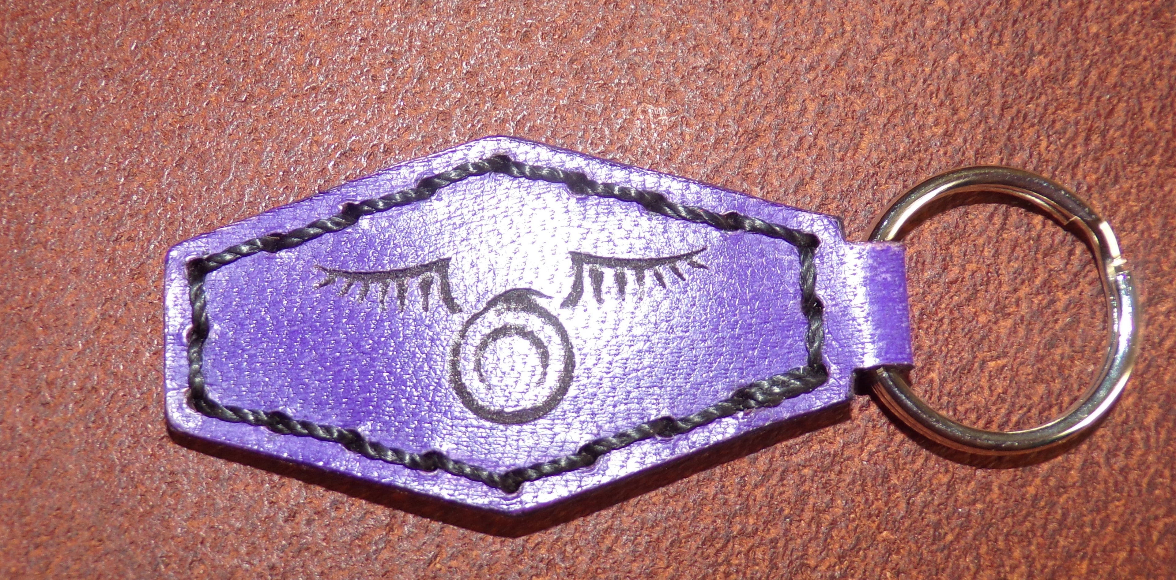 Styx Two-Sided Leather Keychains