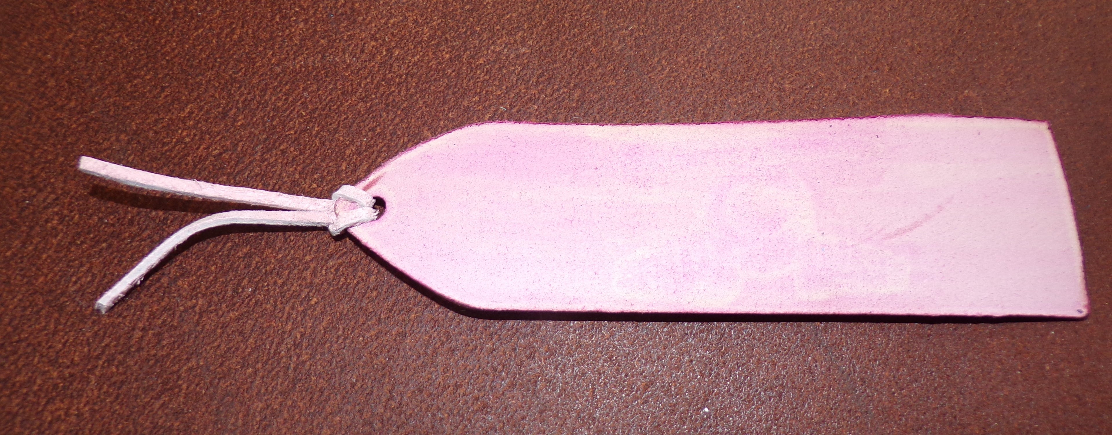 Styxhexenhammer666 Leather Bookmark Pink