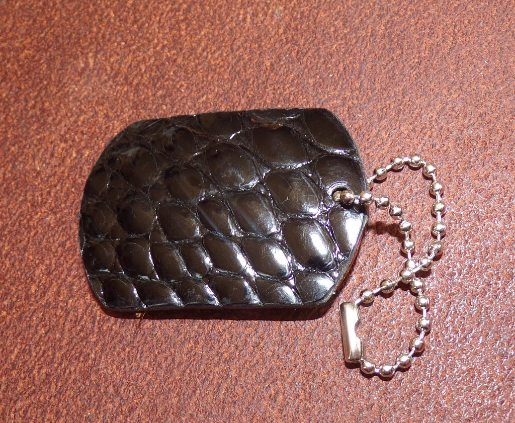 Styx Leather Dog Tag Keychains Large