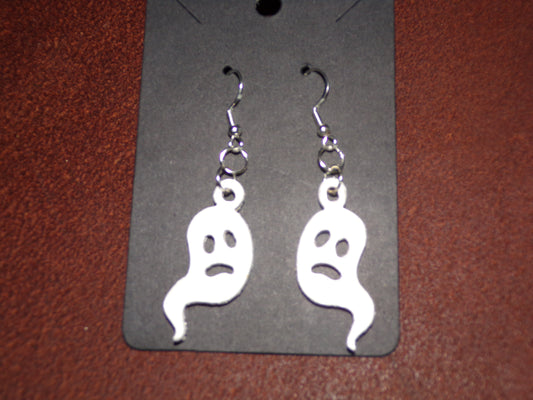 Halloween leather Ghost Earrings