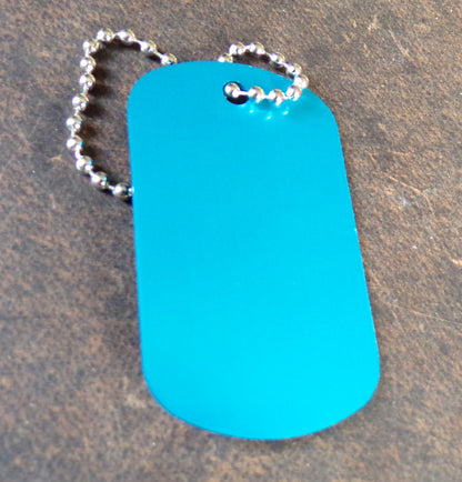 Aquarius Key Chain Metal Dog Tag Engraved Zodiac Sign