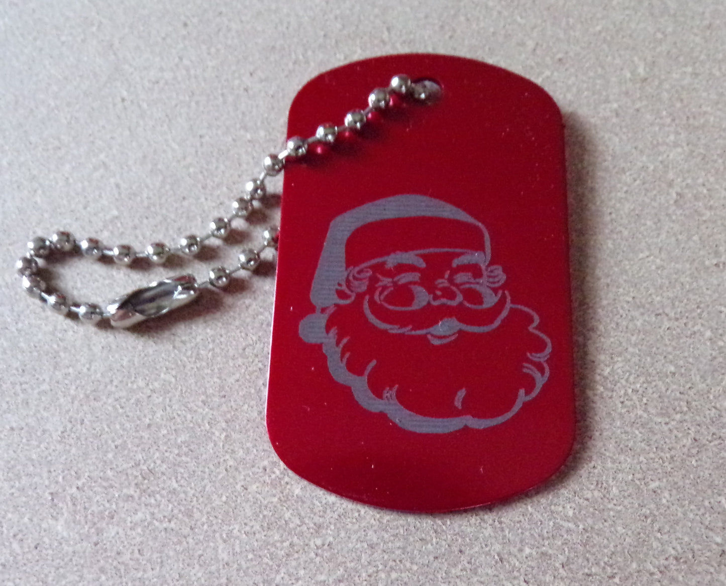 Christmas Key Chain, Wine bottle tag, Bag Tag, Dog Tag Metal