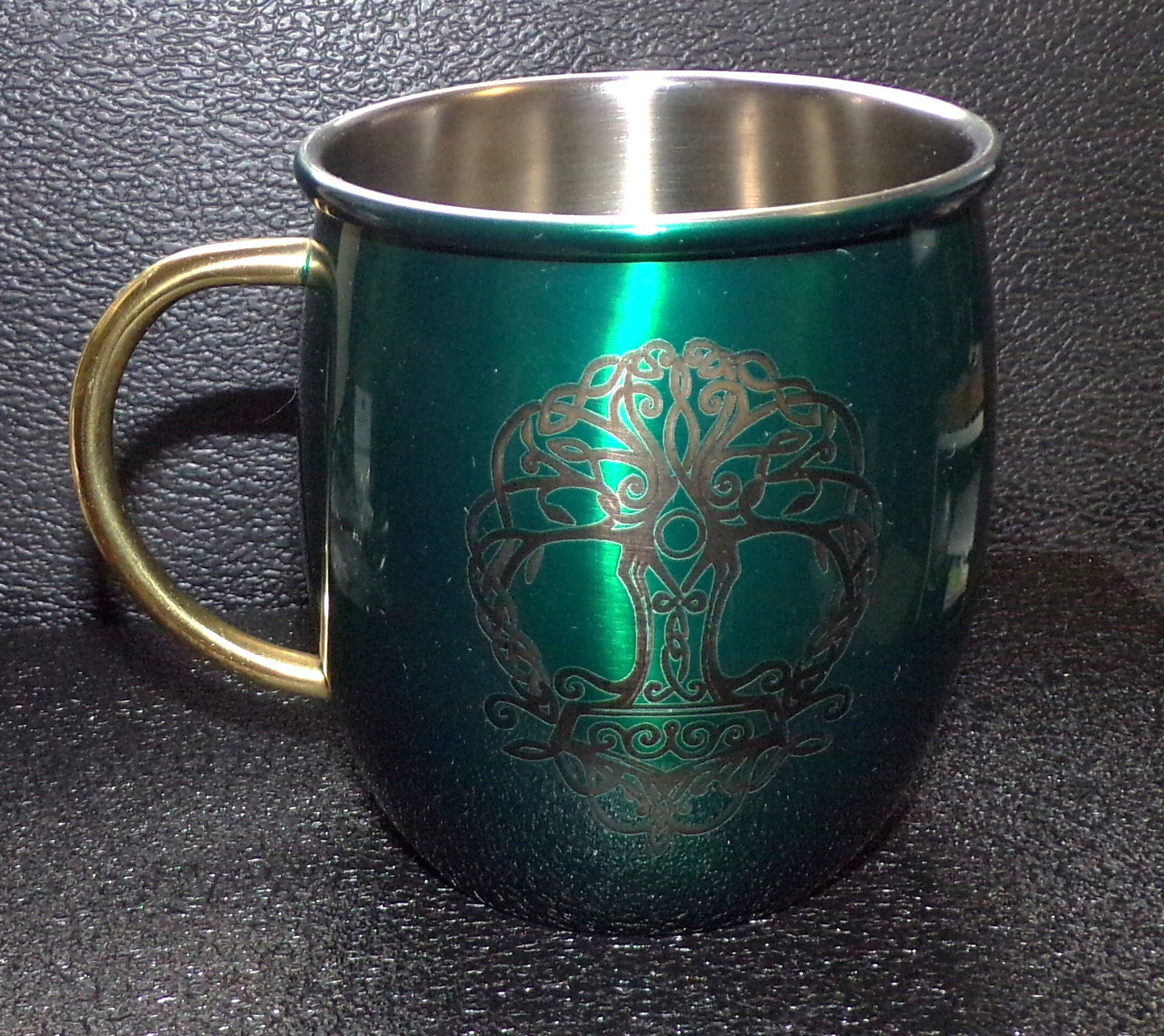 Mule Mug a Mjolnir/Tree of Life engraving