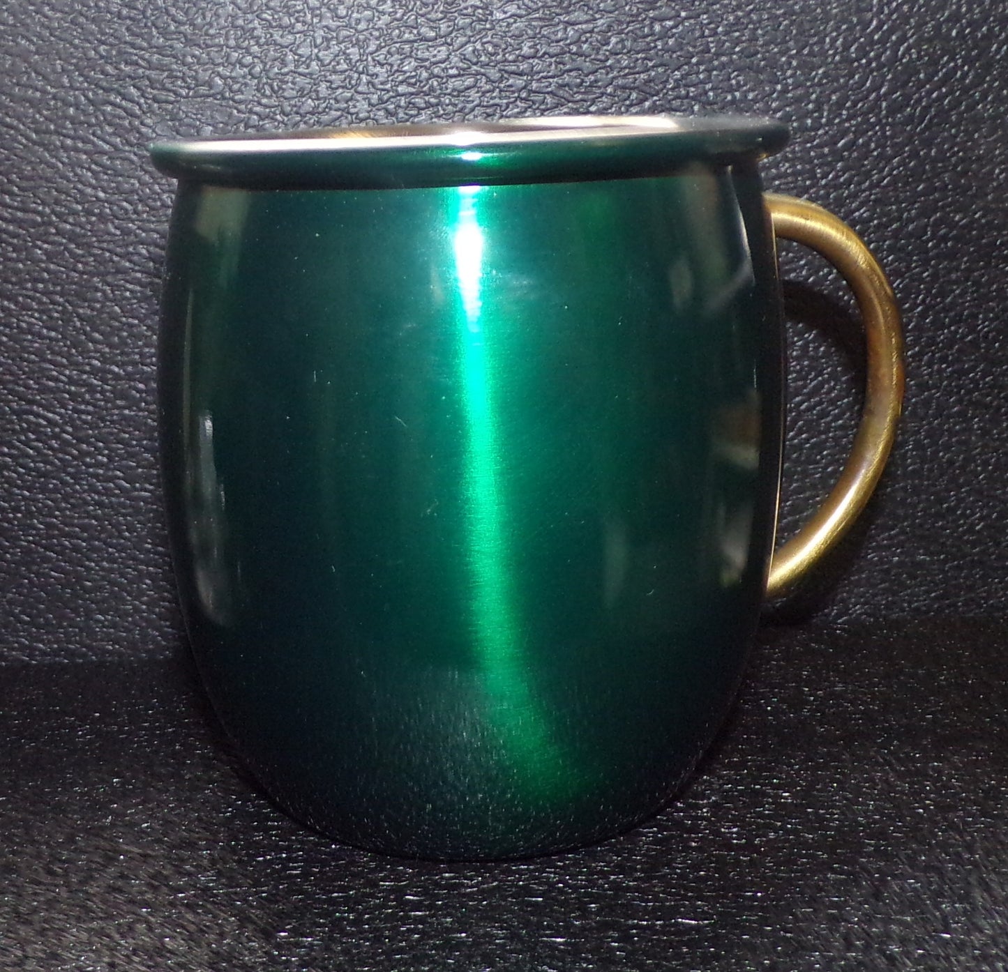 Mule Mug with Kitten and Butterflies Green