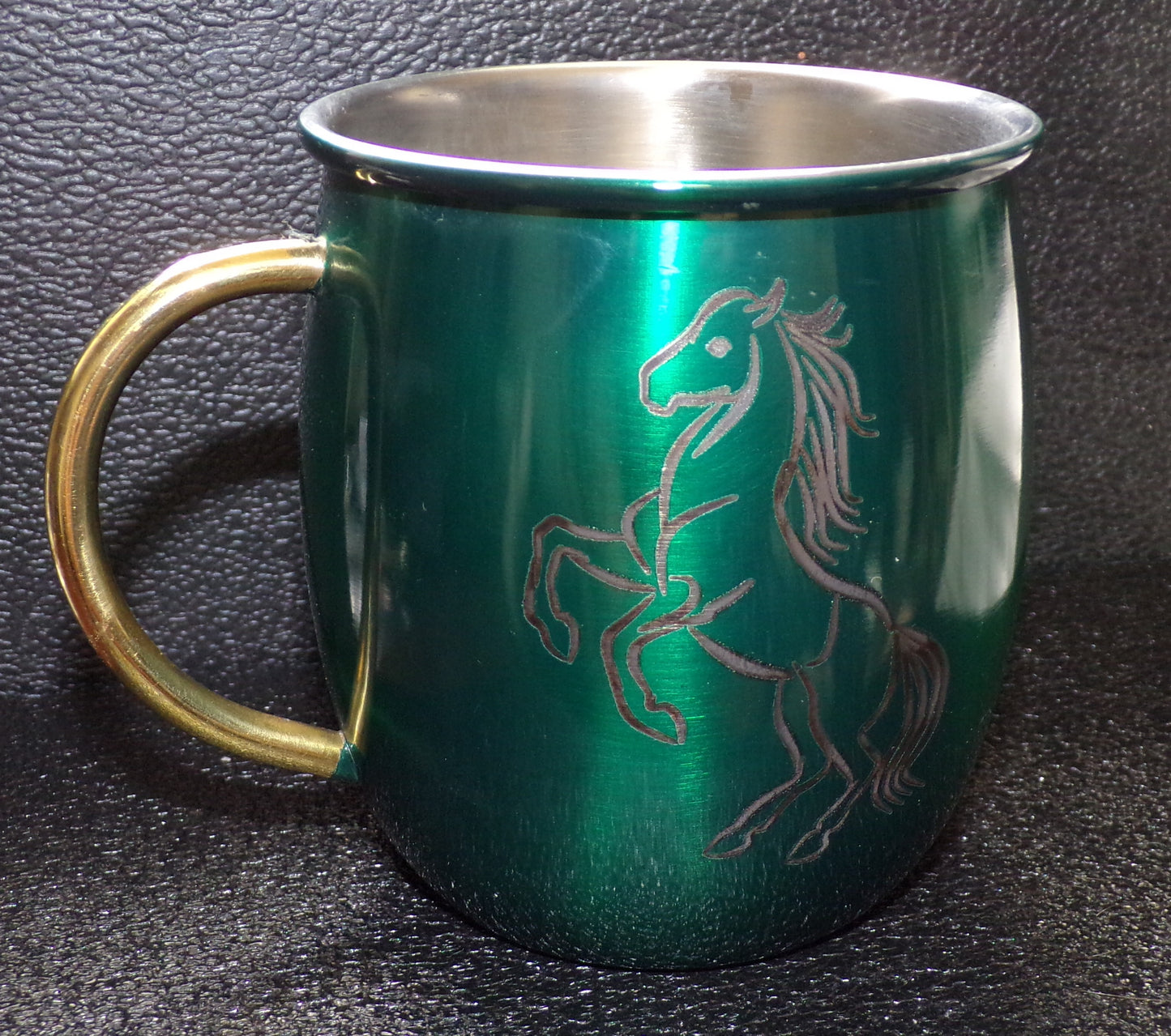 Mug Mule avec motif cheval vert