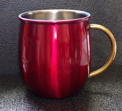 Mule Mug with Horse design Red