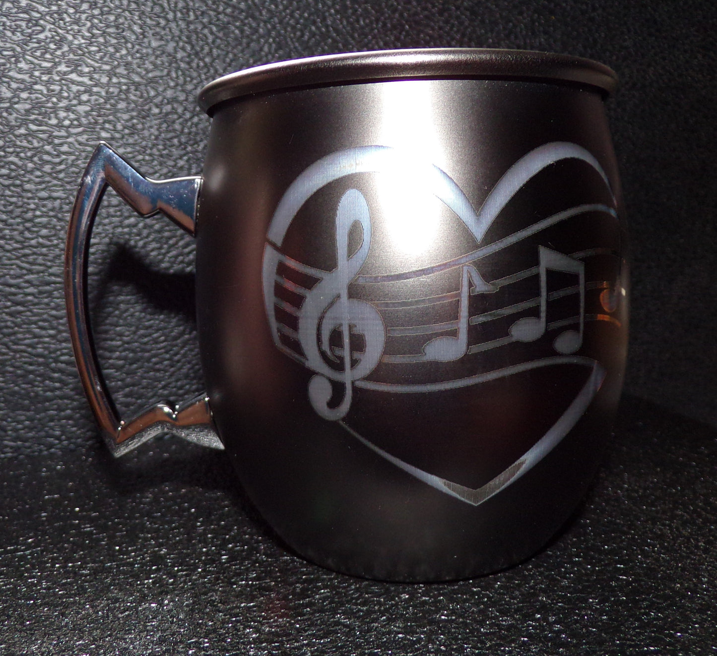 Mule Mug with a Heart and Music notes