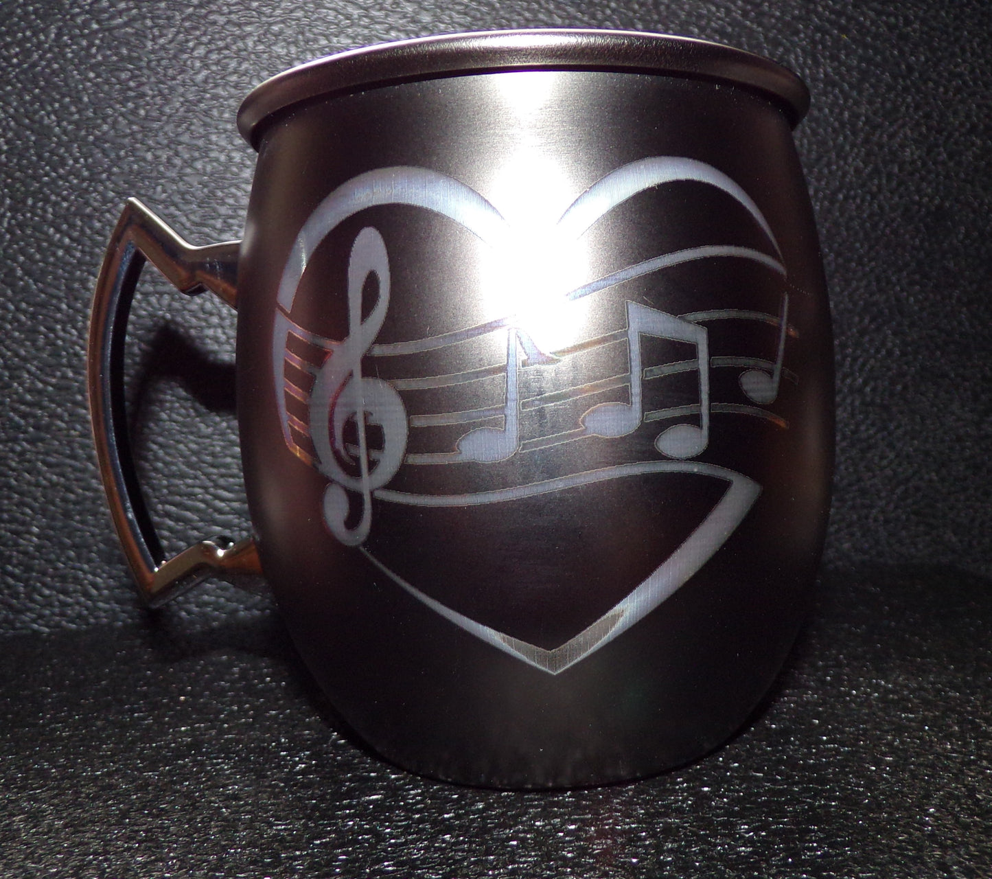 Mule Mug with a Heart and Music notes