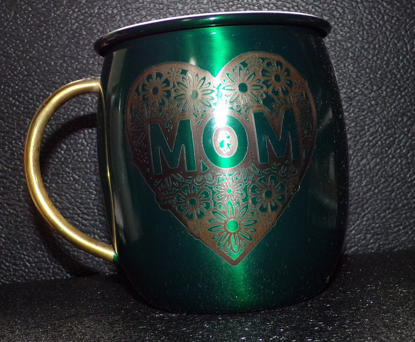 Taza Mule con Mamá y flores