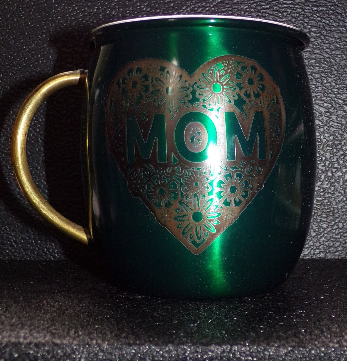 Mule Mug with Mom and flowers