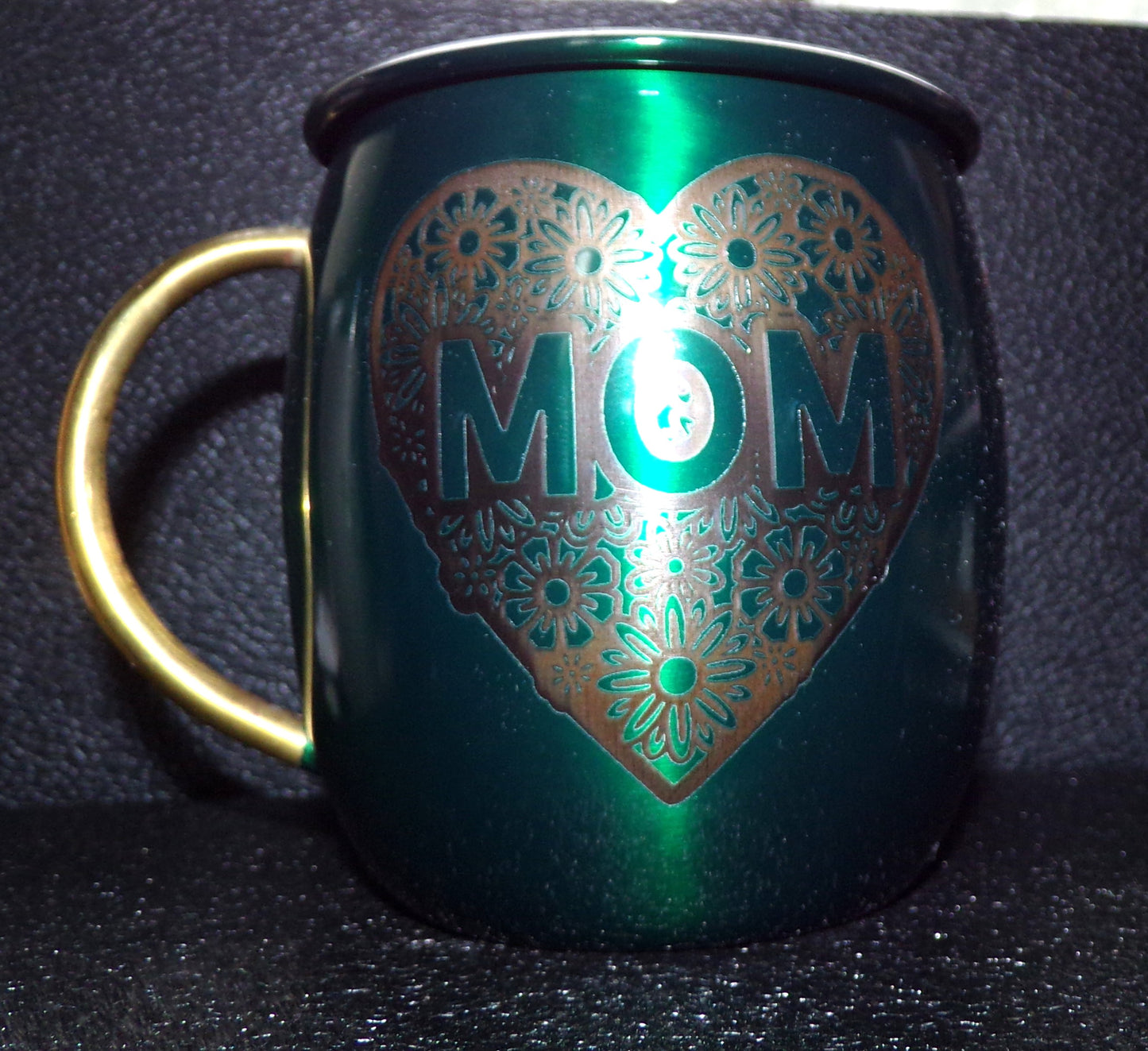 Mug Mule avec maman et fleurs