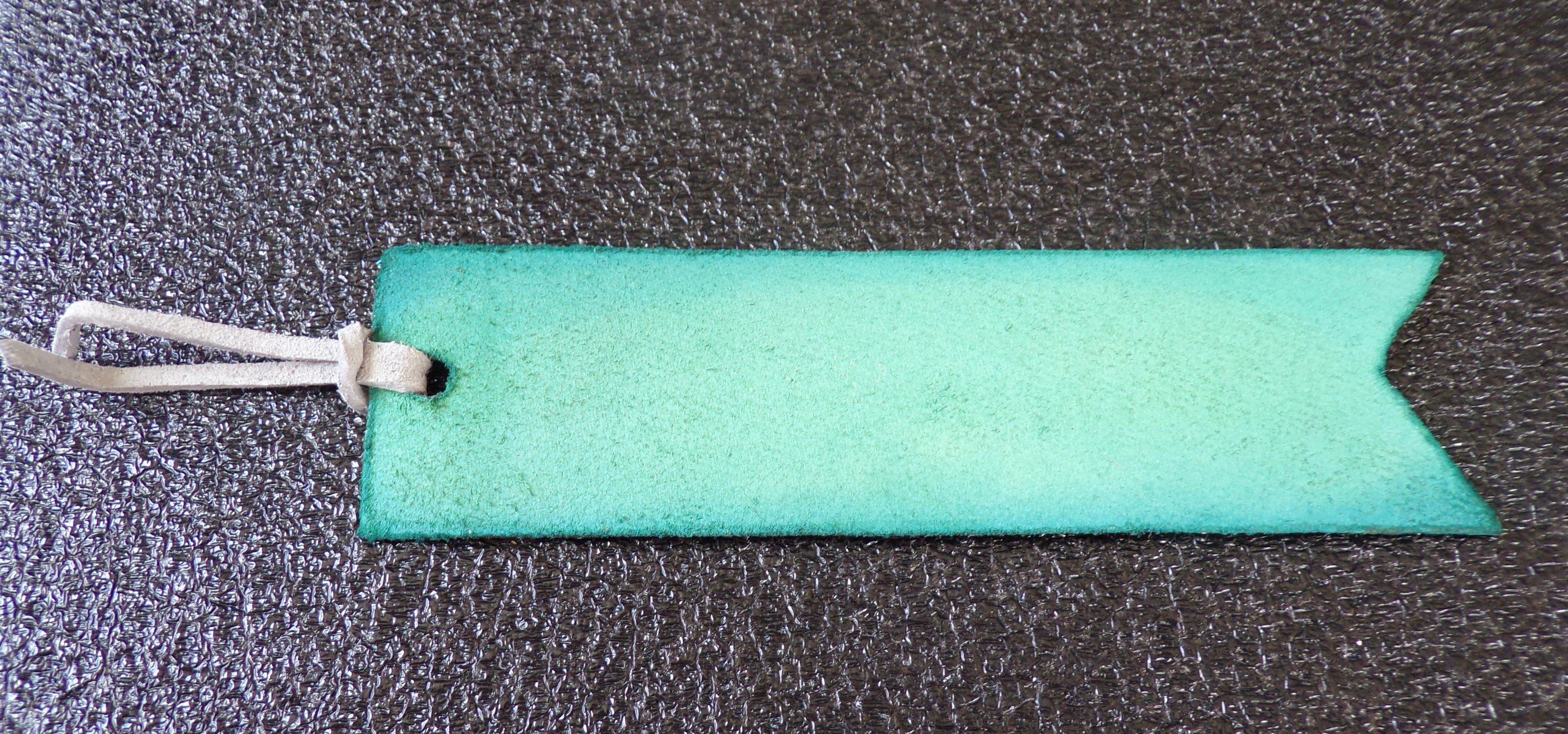 Styxhexenhammer666 Leather Bookmark Jade Green
