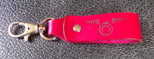 Styx Belt Keychain Clank & Ouroboros w/wings Red leather