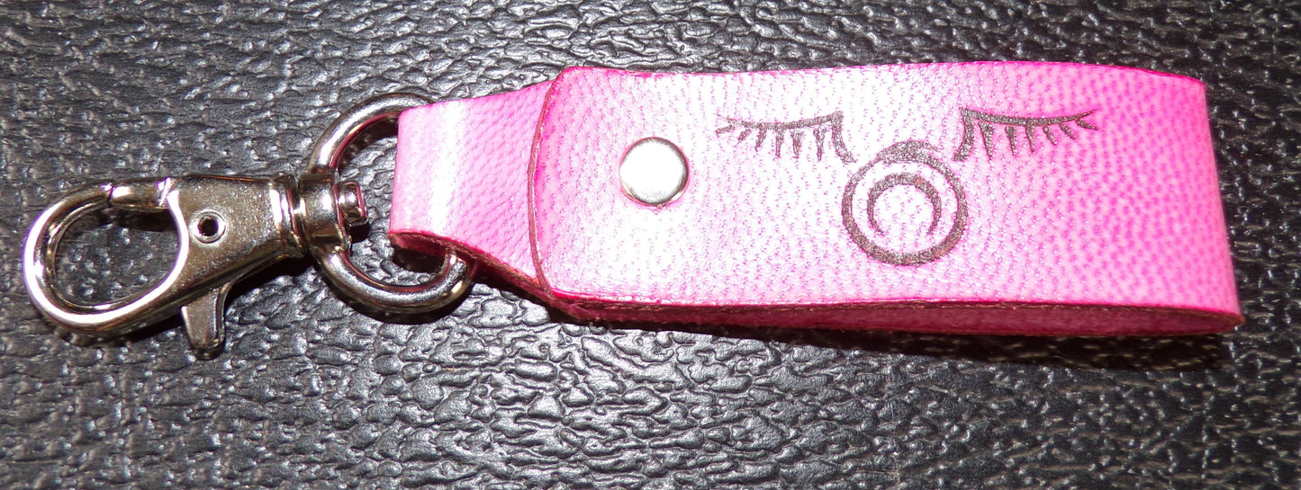 Styx Belt Keychain Clank & Ouroboros w/wings Pink leather