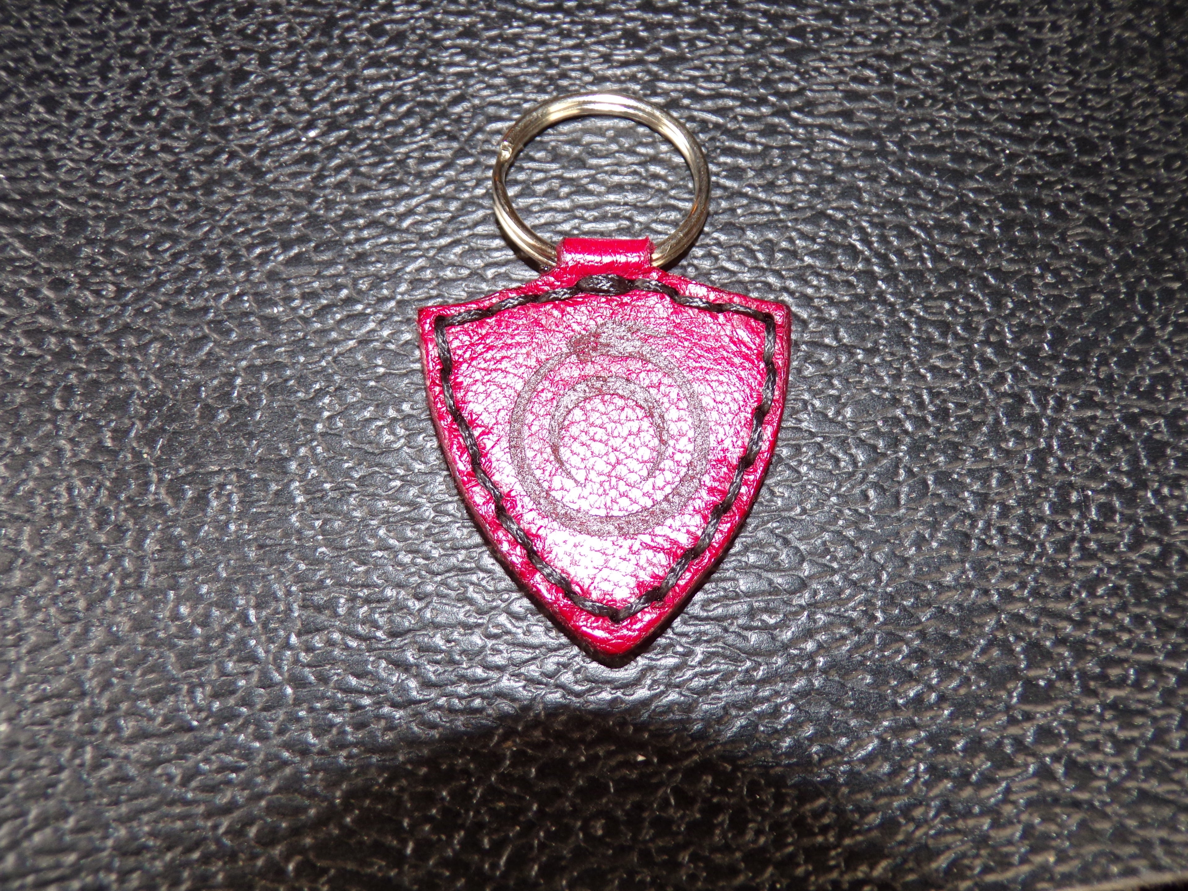 Styx Two-Sided Leather Keychains