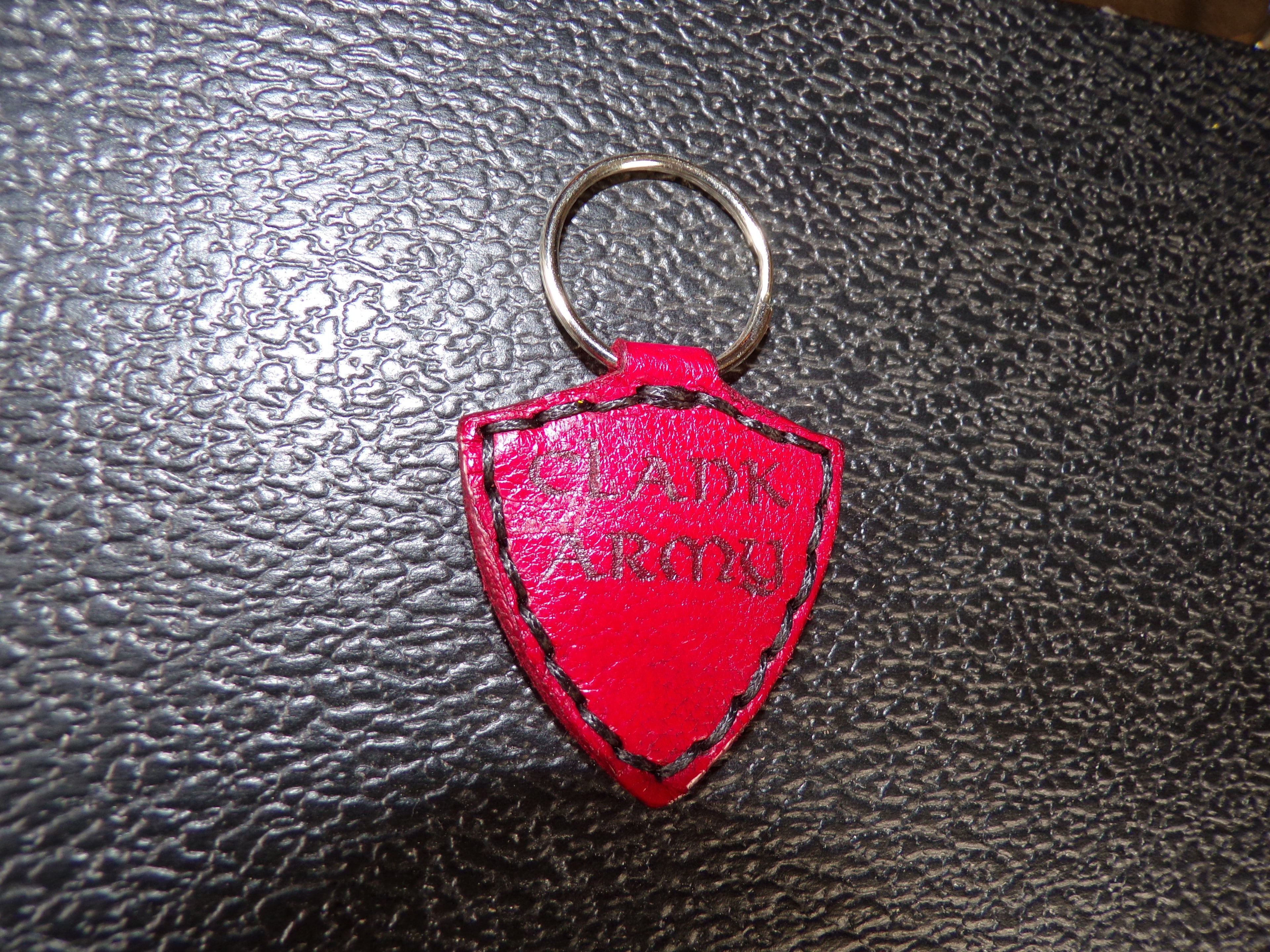 Styx Two-Sided Leather Keychains