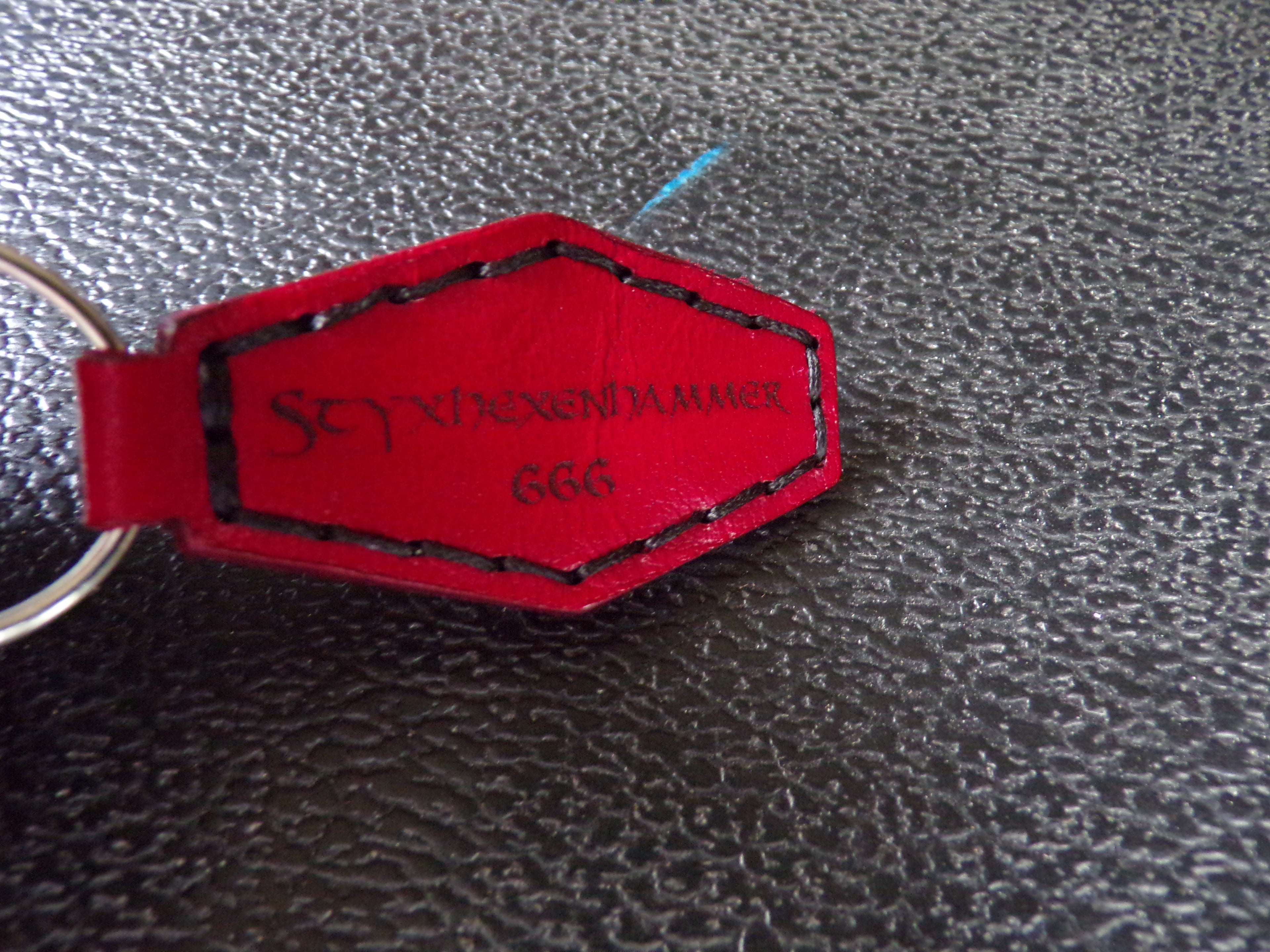 Styx Two-Sided Leather Keychains