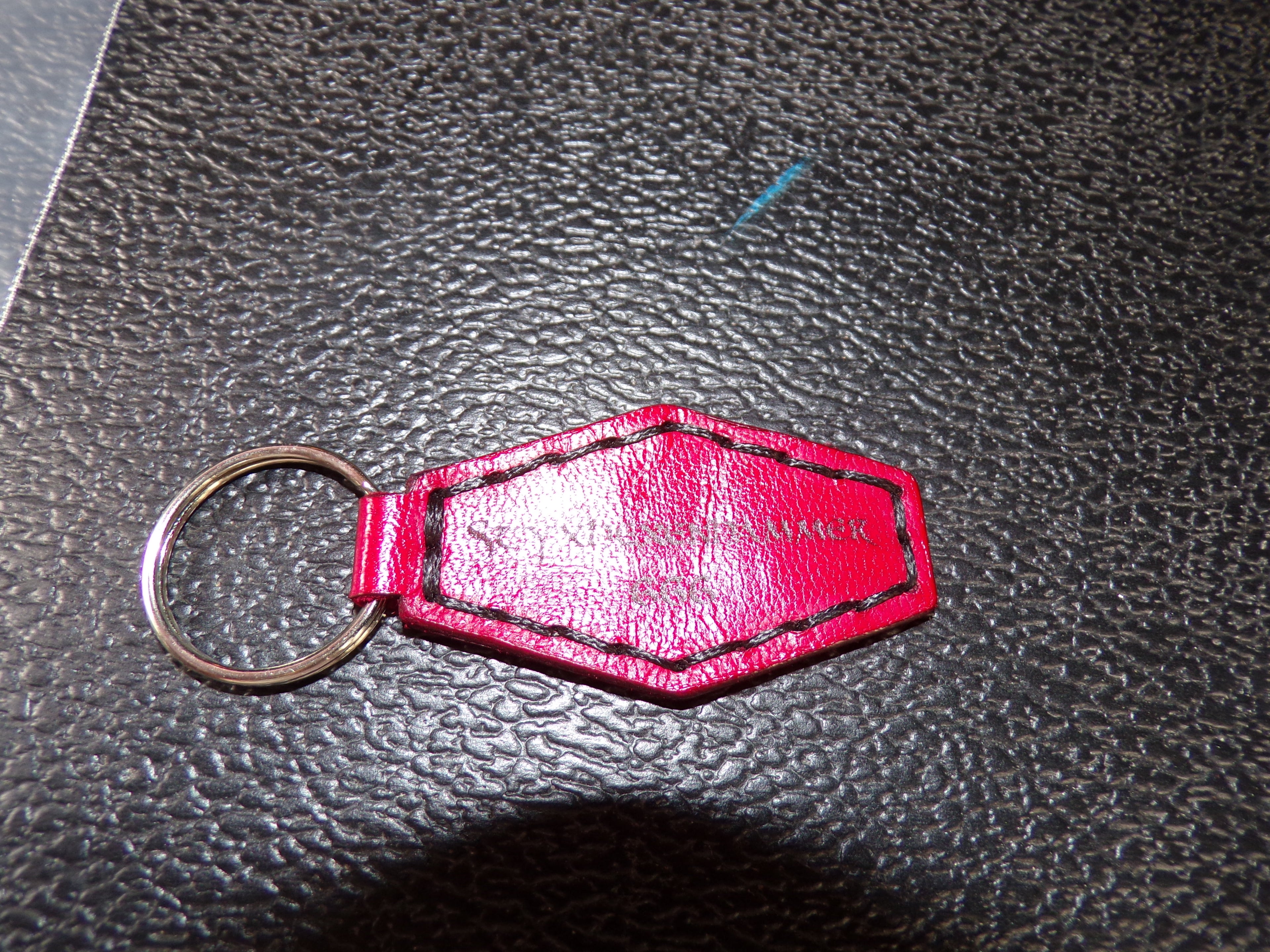 Styx Two-Sided Leather Keychains