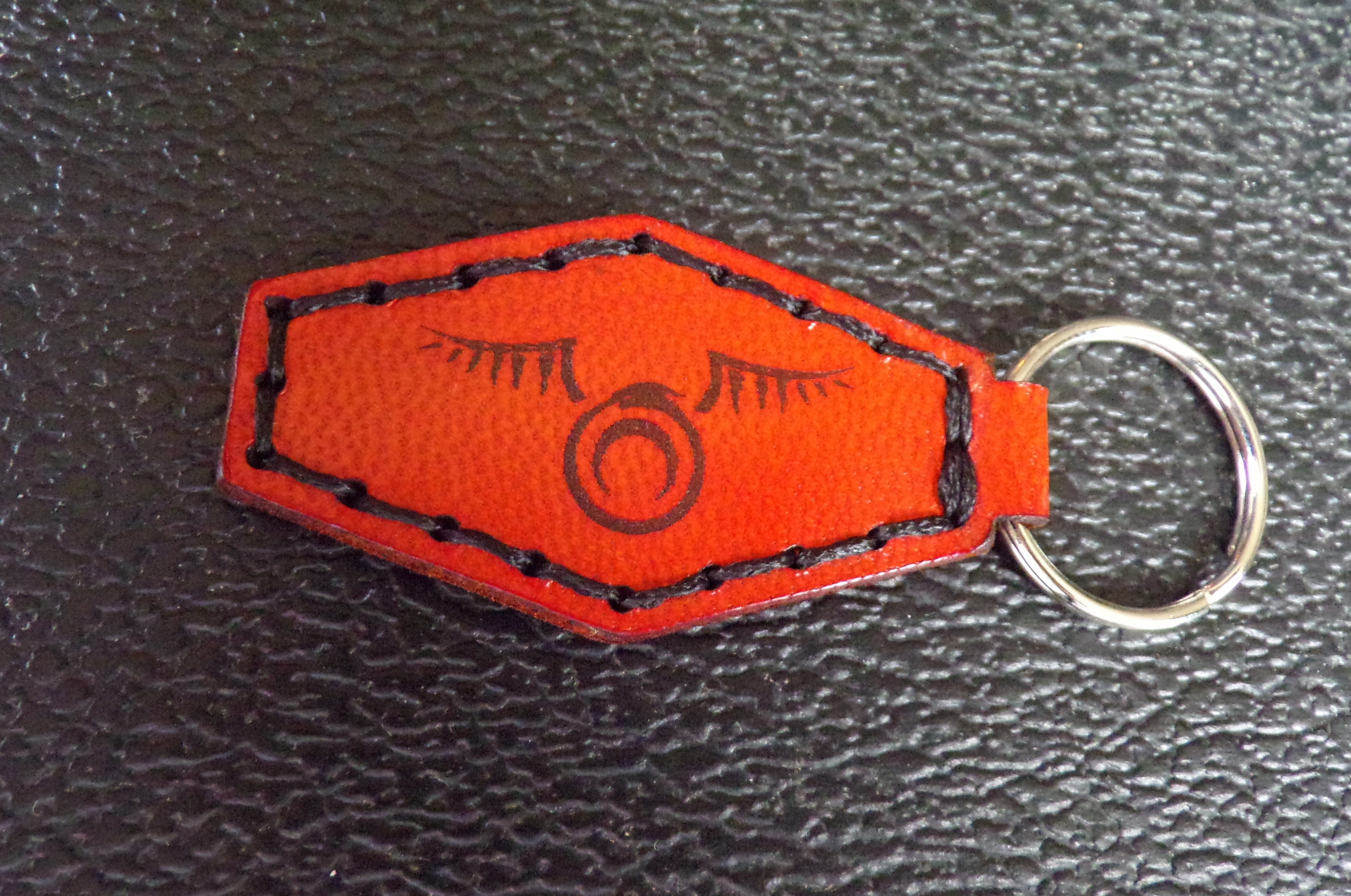 Styx Two-Sided Leather Keychains