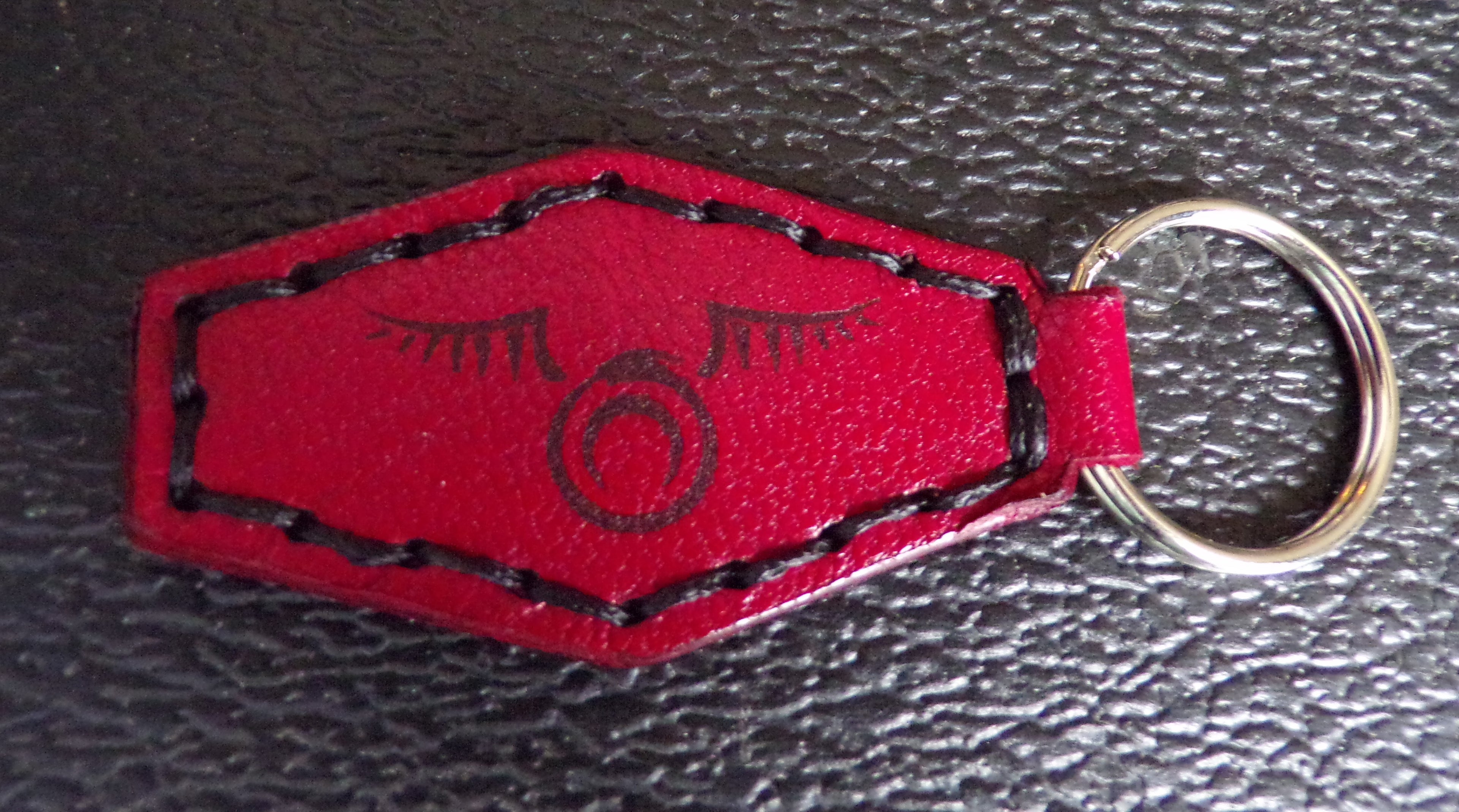 Styx Two-Sided Leather Keychains