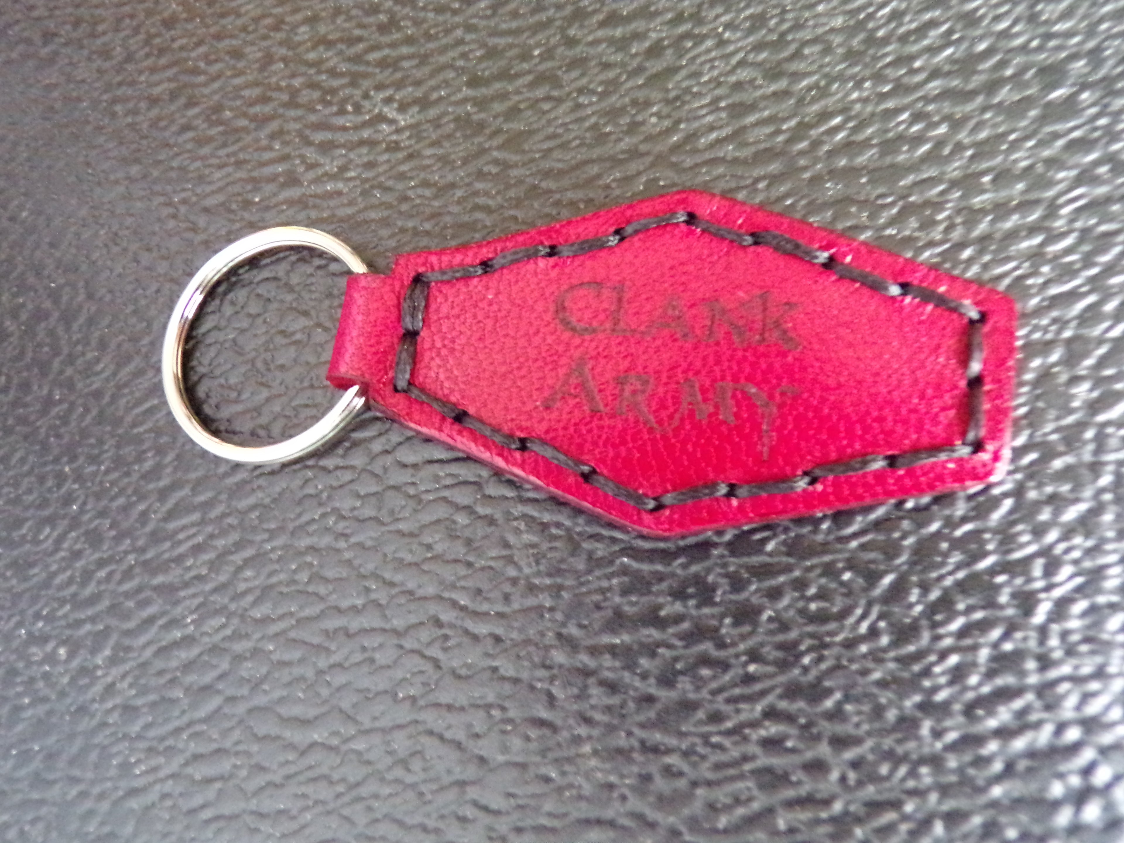 Styx Two-Sided Leather Keychains