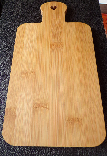 Bamboo wood Cutting board engraved with Kitchen Conversions
