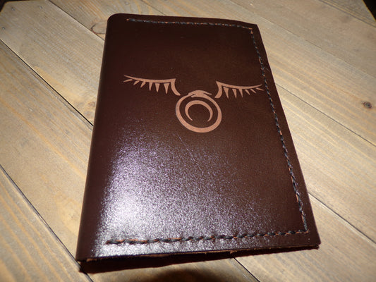 Styx Engraved Leather Passport/Notebook Cover