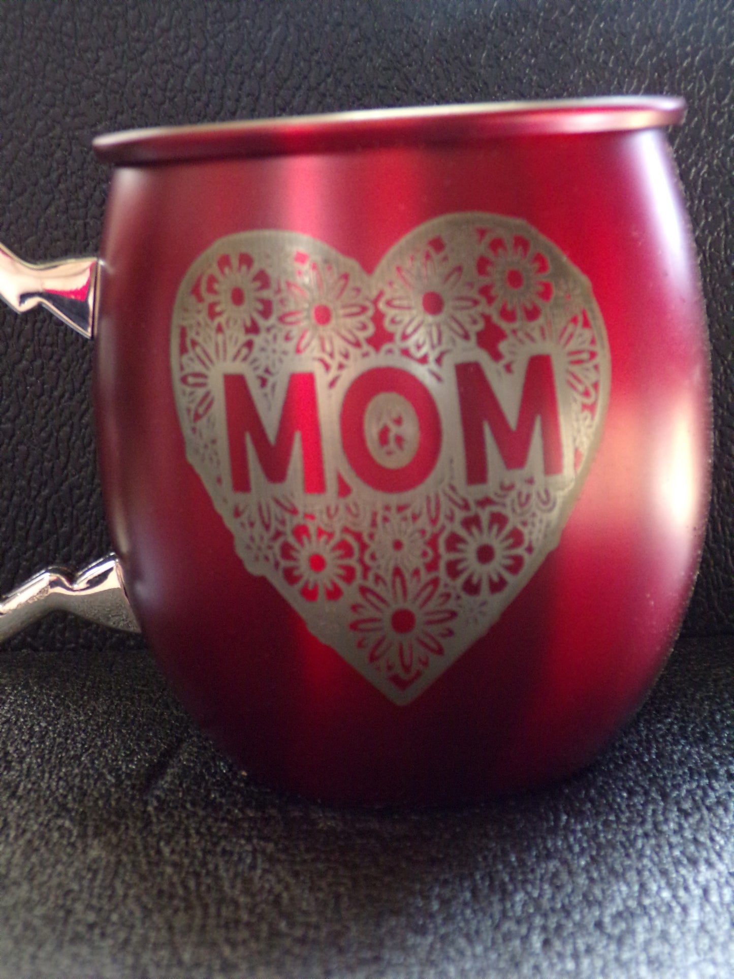 Taza Mule con Mamá y flores