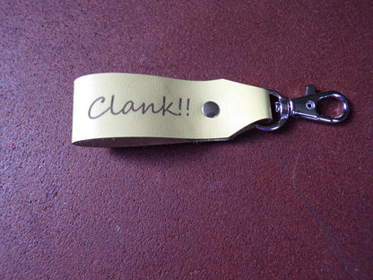 Styx Belt Keychain Clank!! Yellow leather