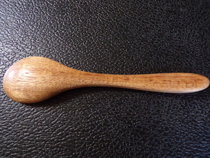 Styx Acacia wood spoon with a Maple Leaf and Ouroboros