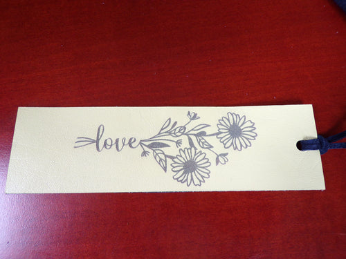 Marcador de cuero "Amor"